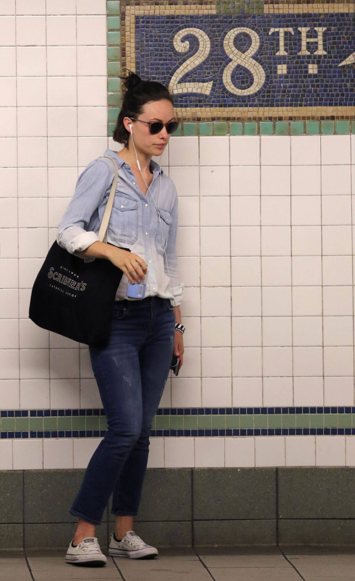Olivia Wilde Stills at a Train Station in New York