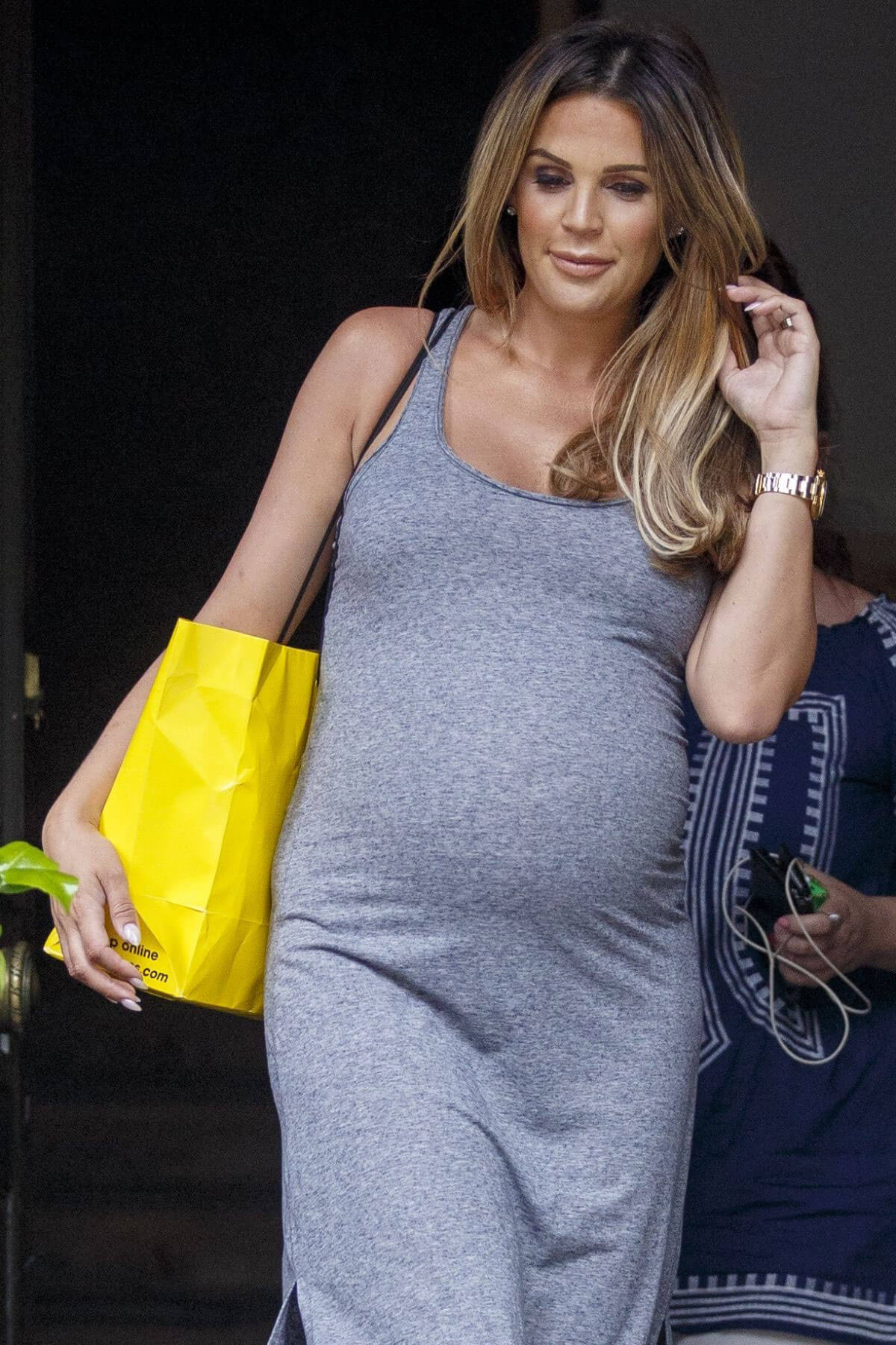 Pregnant Danielle Lloyd Out and About in London Photos