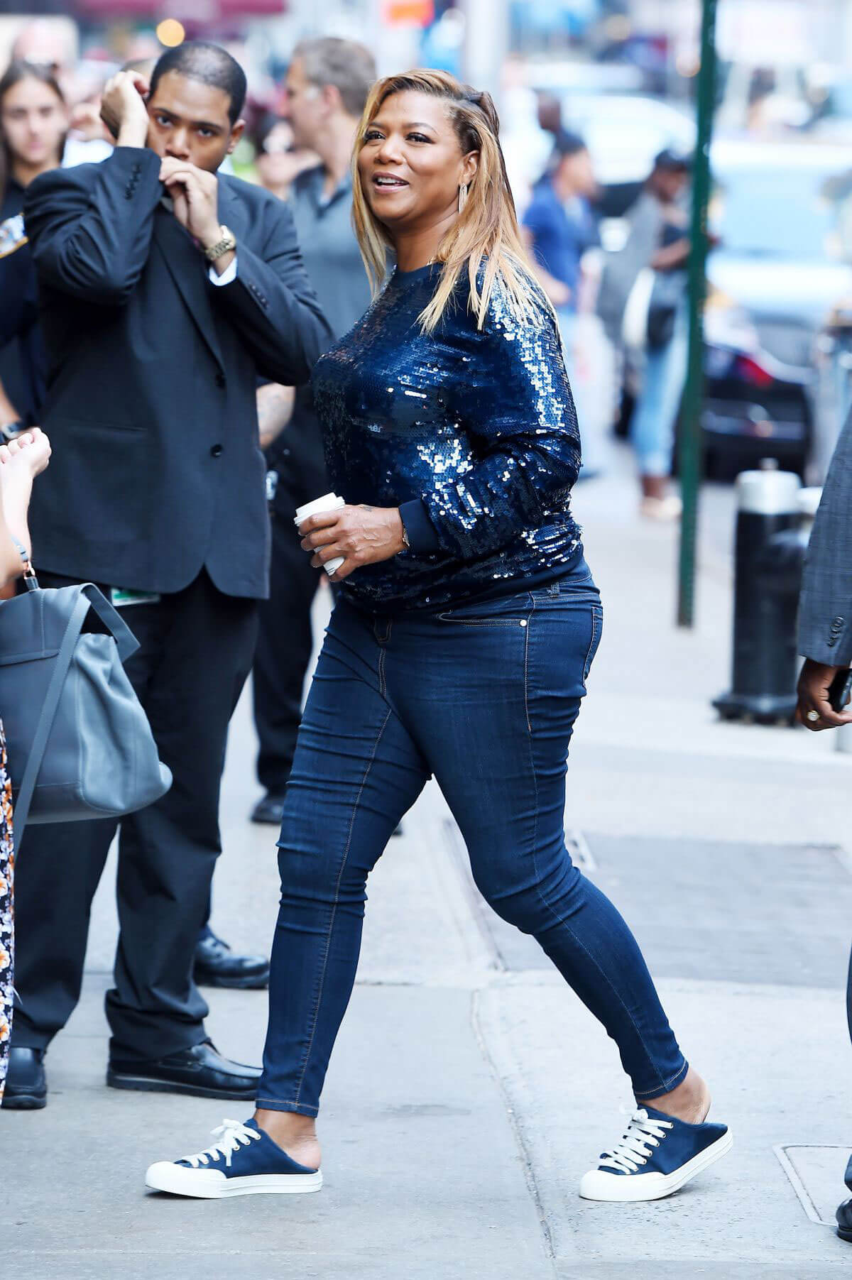 Queen Latifah at Good Morning America in New York Photos