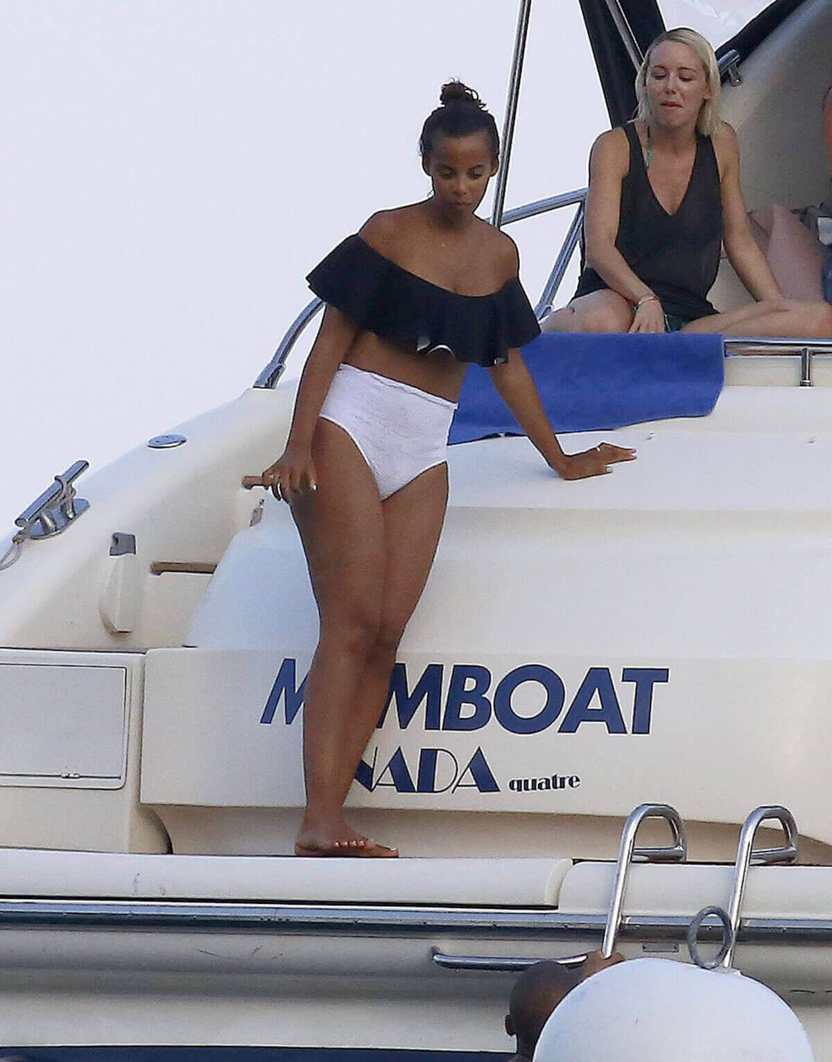 Rochelle Humes Stills in Bikini at a Boat in Ibiza Images