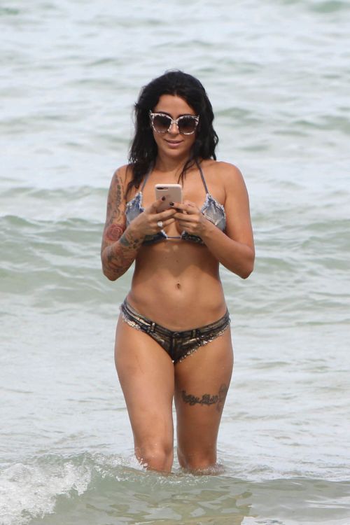 Shanna Kress in Bikini at a Beach in Miami Images 5