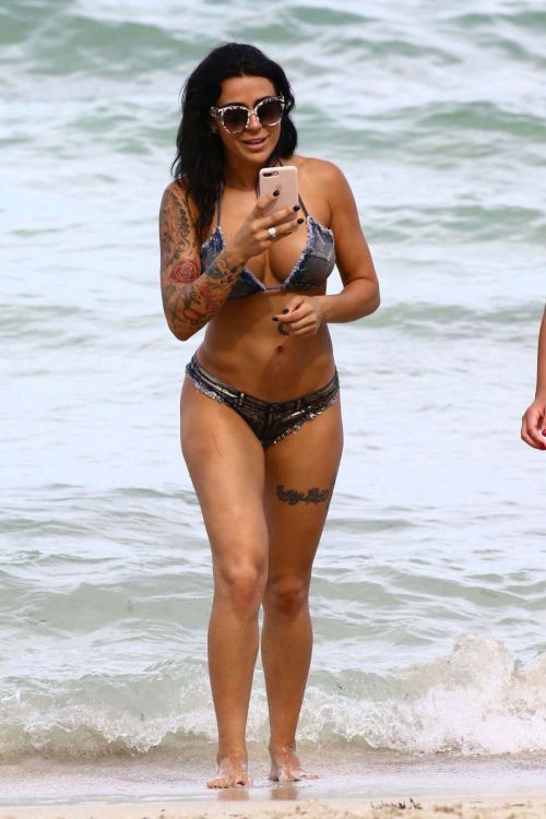 Shanna Kress in Bikini at a Beach in Miami Images 11