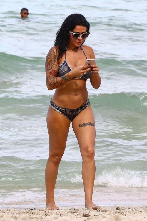 Shanna Kress in Bikini at a Beach in Miami Images 14