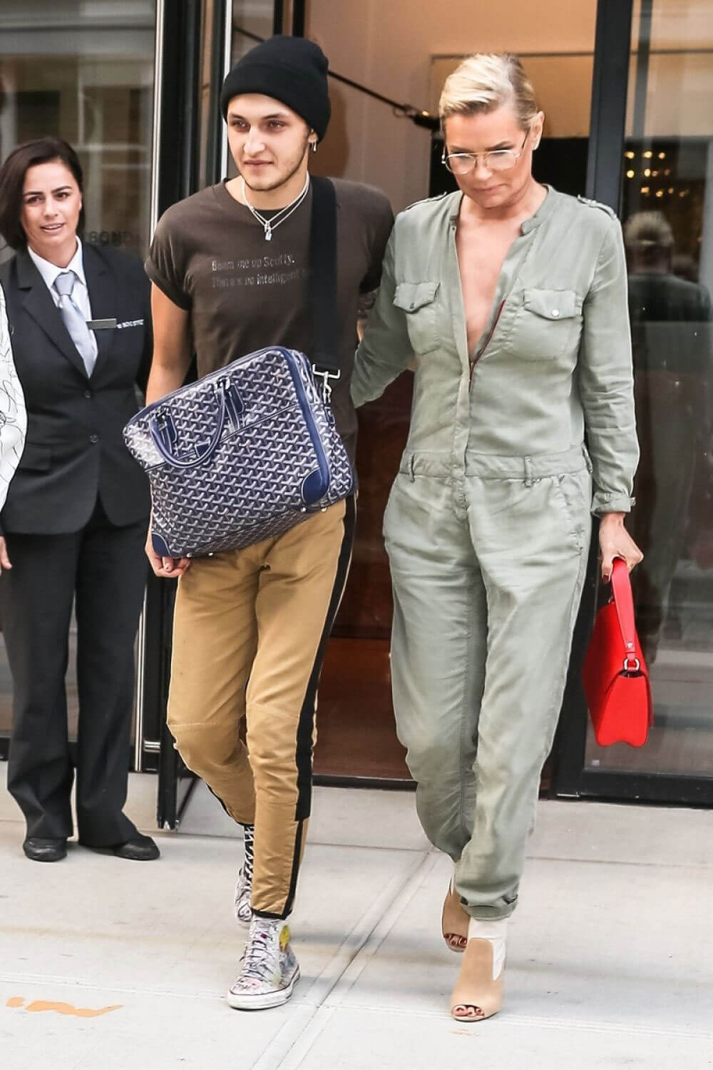 Yolanda Hadid and Anwar Hadid Stills Out in New York