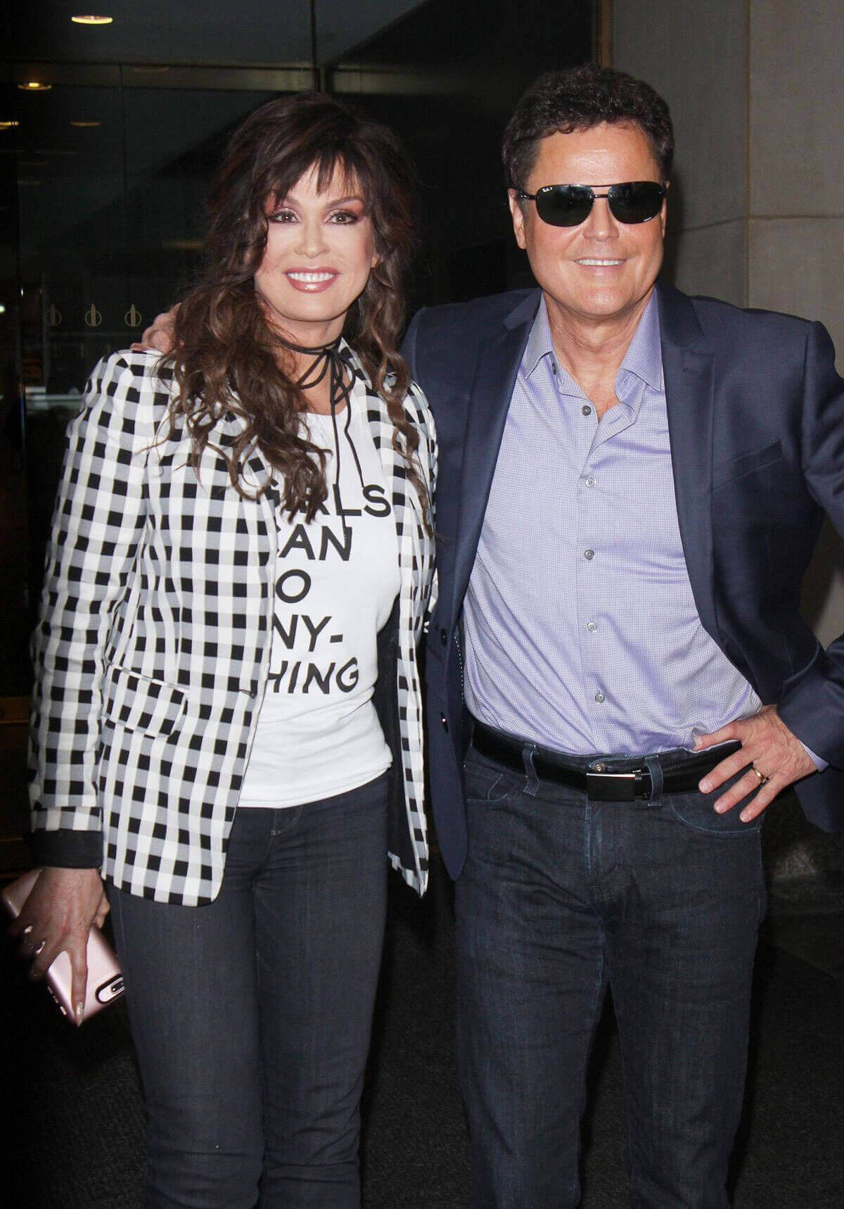 Marie and Donny Osmond Stills Arrives at Today Show in New York