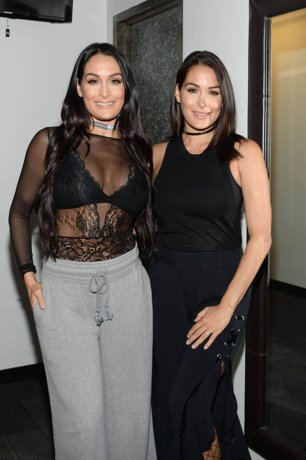 Nikki and Brie Bella Stills at Good Day New York in New York