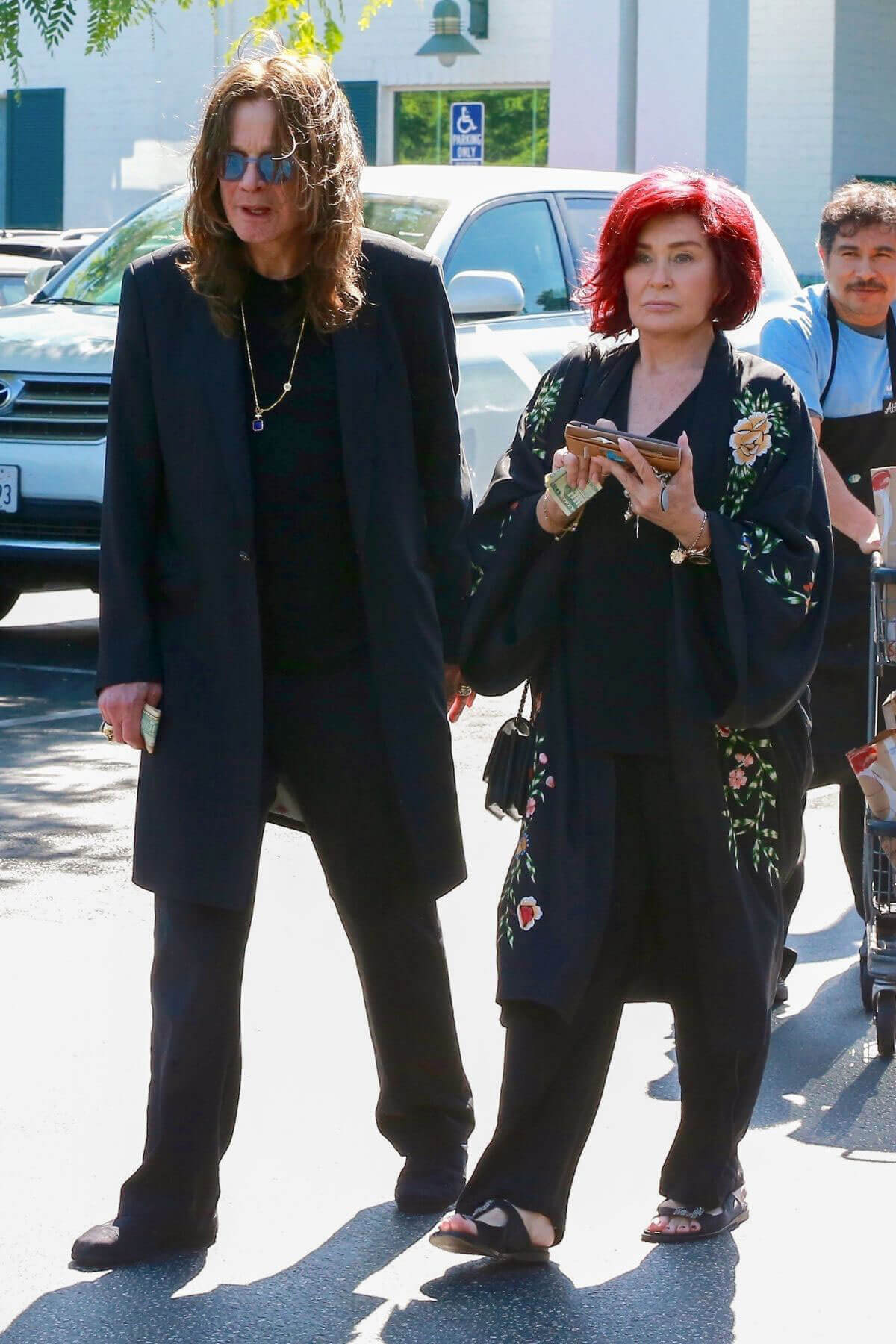 Sharon and Ozzy Osbourne Shopping Stills at Bristol Farms in West Hollywood