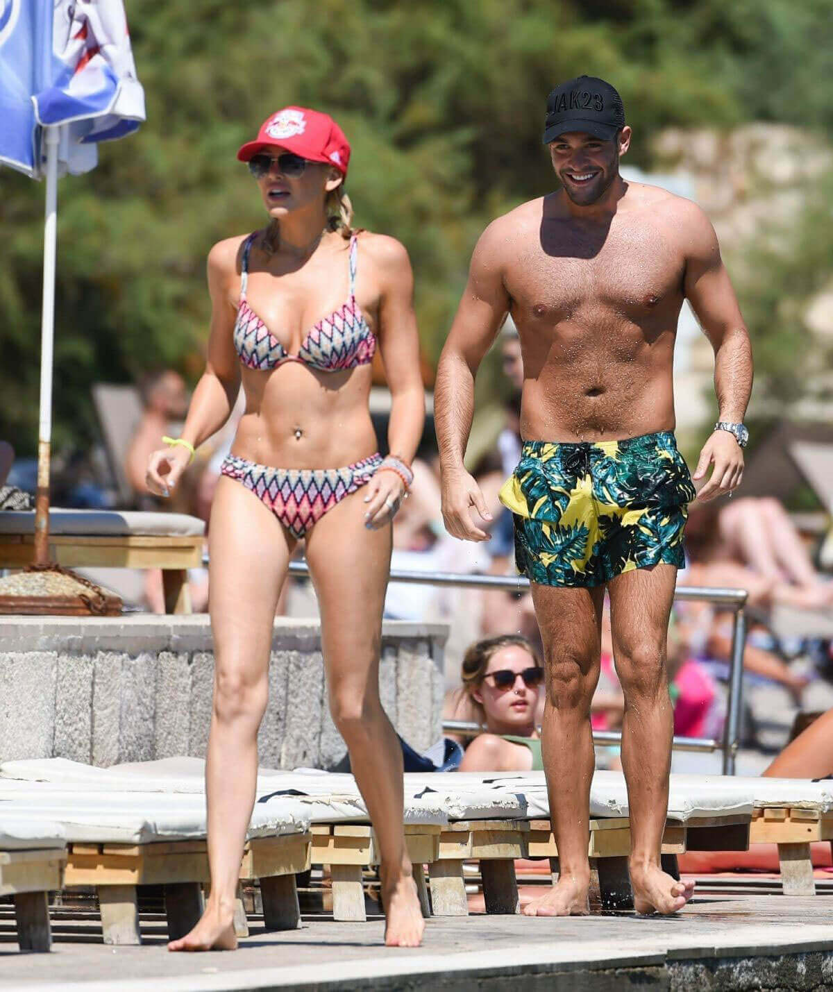 Stephanie Pratt Stills with her boyfriend in Bikini on Holiday