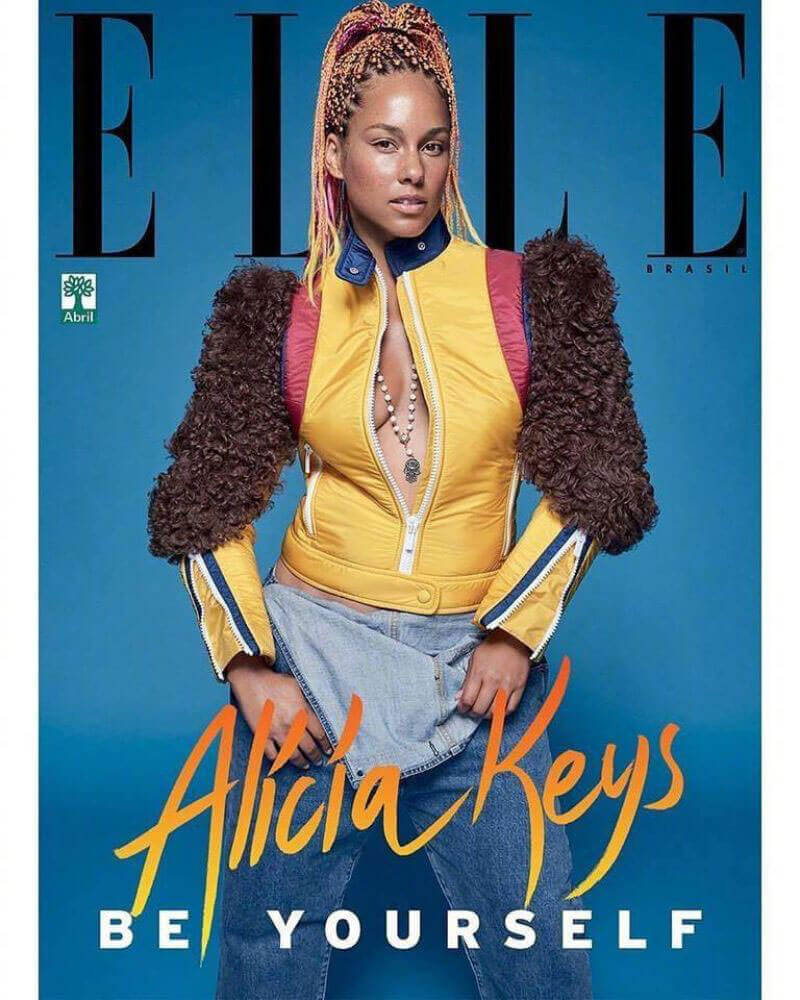Alicia Keys Poses for Elle Magazine, Brazil September 2017