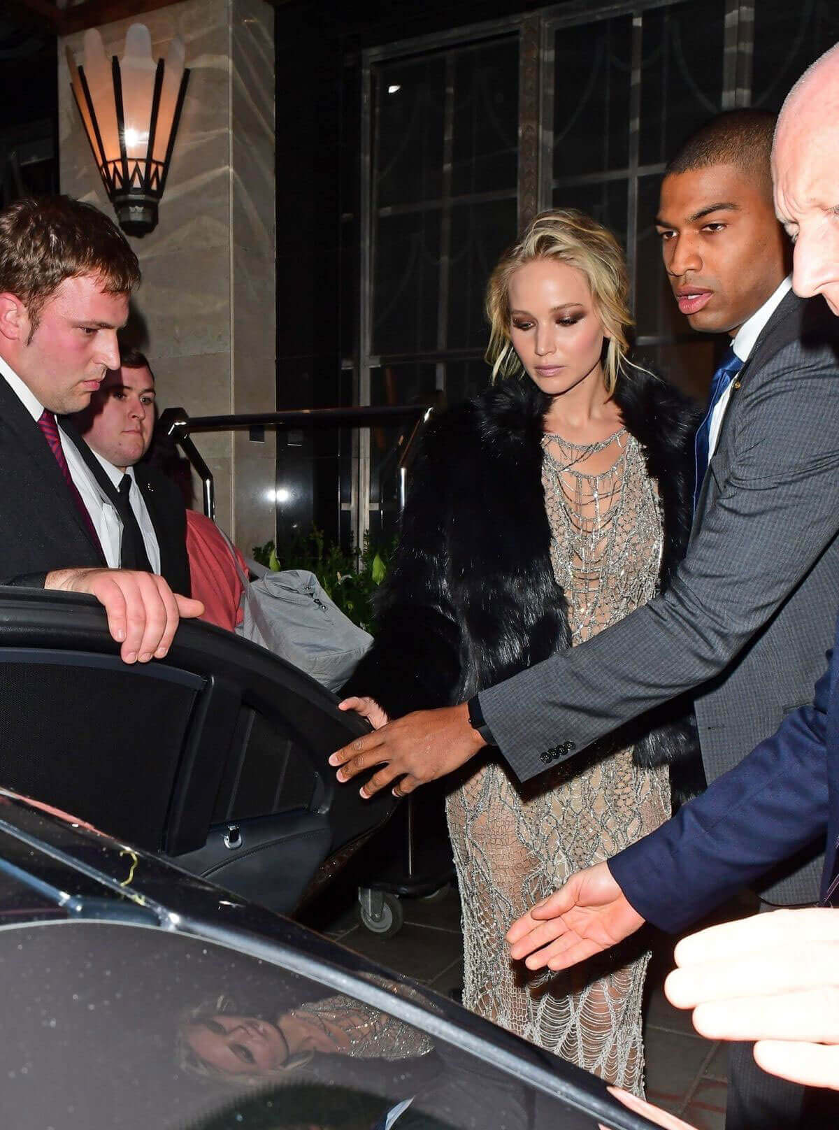 Jennifer Lawrence Stills Leaves Her Hotel in London