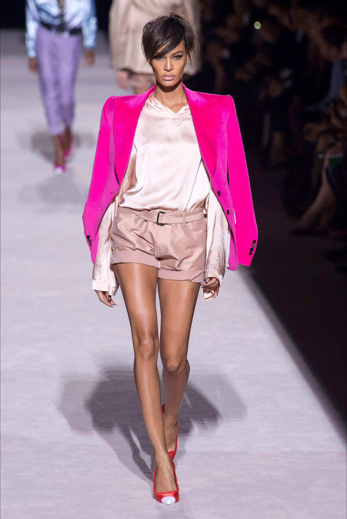 Joan Smalls Stills at Tom Ford Runway Show at New York Fashion Week