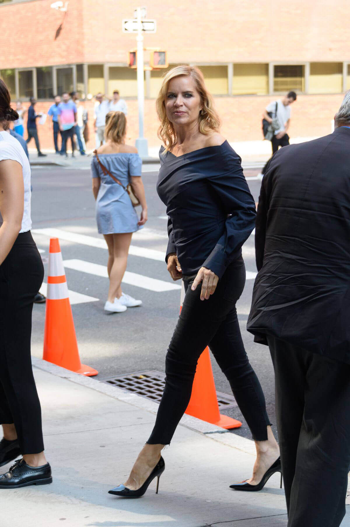 Kim Dickens Stills Out and About in New York
