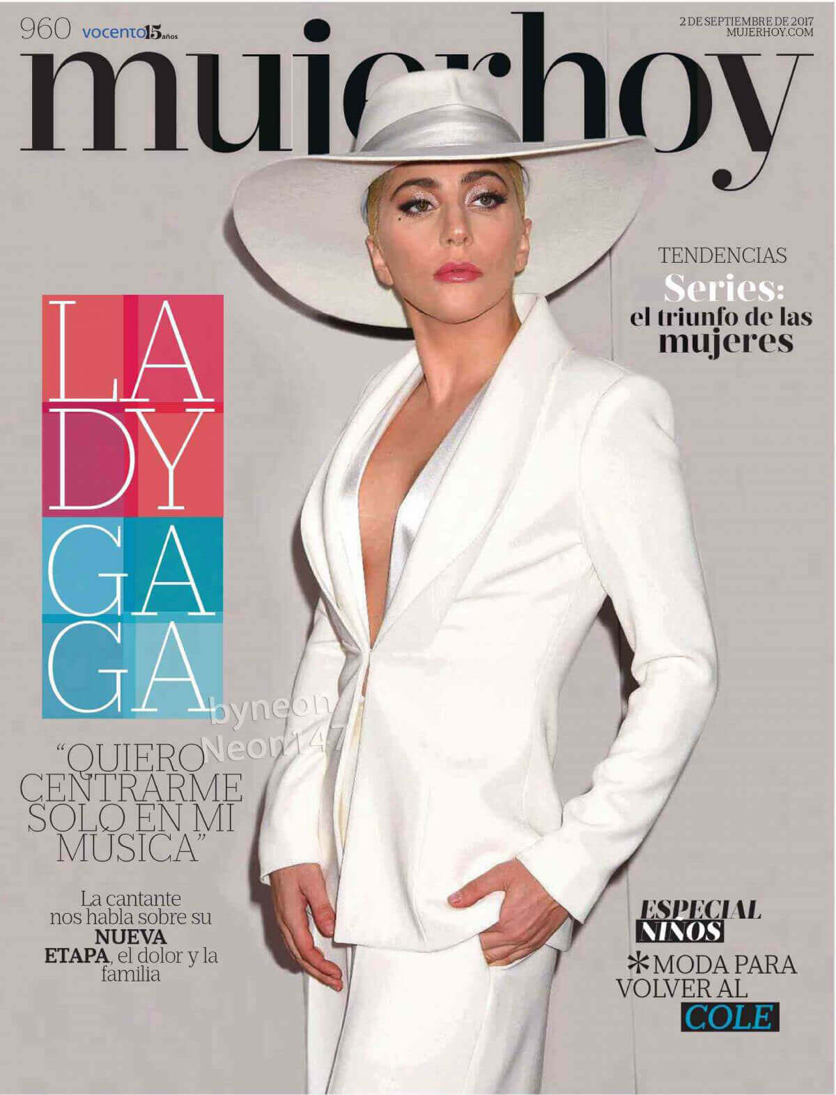 Lady Gaga Photos in Mujerhoy Magazine, September 2017
