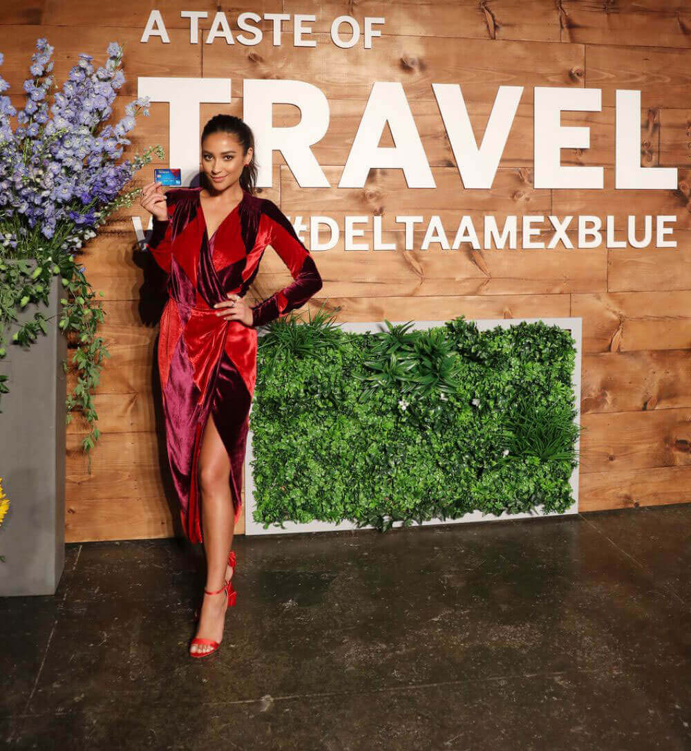 Shay Mitchell Stills at Blue Delta Skymiles Credit Card from Amex Launch in New York