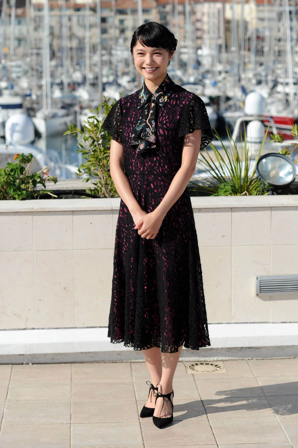 Aoi Miyazaki Stills at Hokusai No Musume Photocall at Mipcom in Cannes