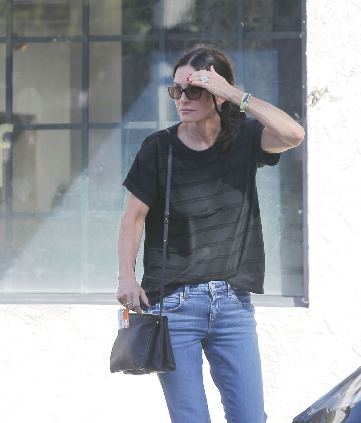 Courteney Cox Stills Out Shopping in West Hollywood