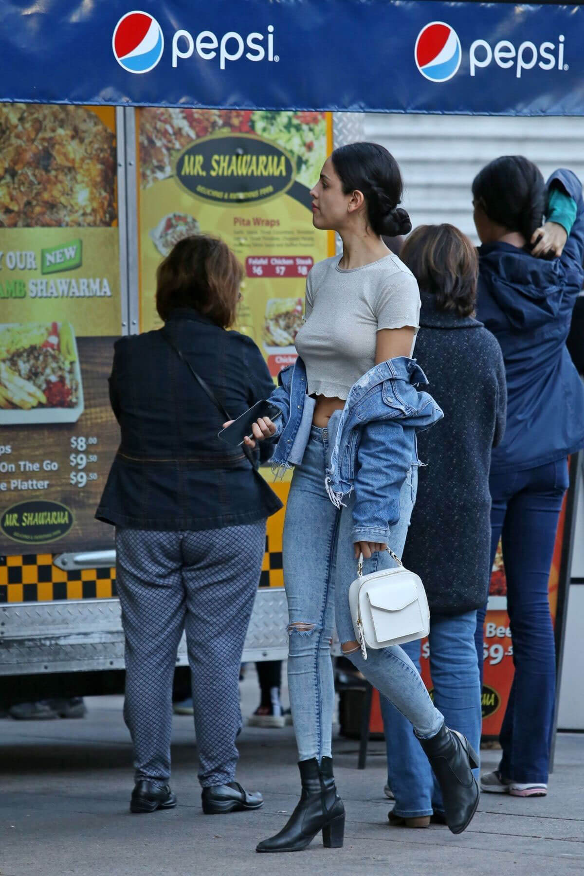 Eiza Gonzalez wears Ripped Jeans Out Shopping in Vancouver