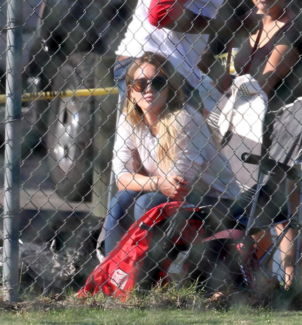 Hilary Duff Stills Watching her Son Play Baseball in Los Angeles
