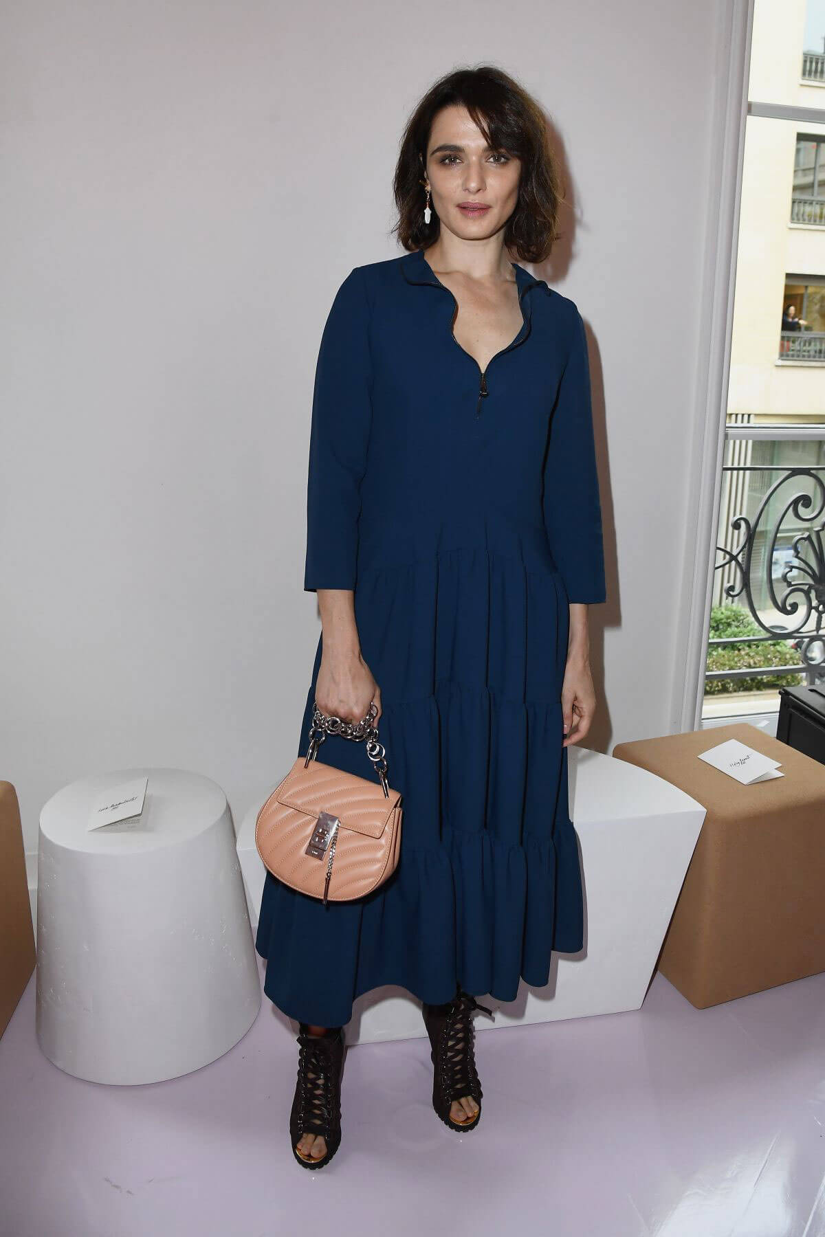 Rachel Weisz Stills at Chloe Fashion Show at Paris Fashion Week