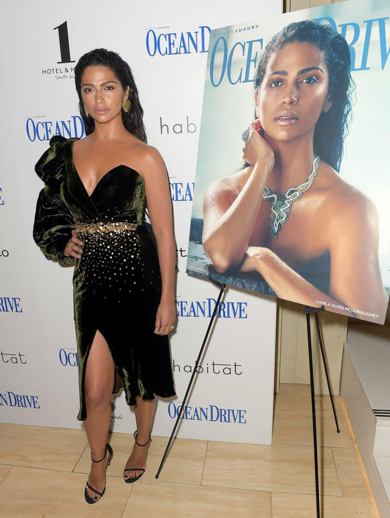 Camila Alves Stills at Ocean Drive Magazine Celebrates November 2017 Cover in Miami