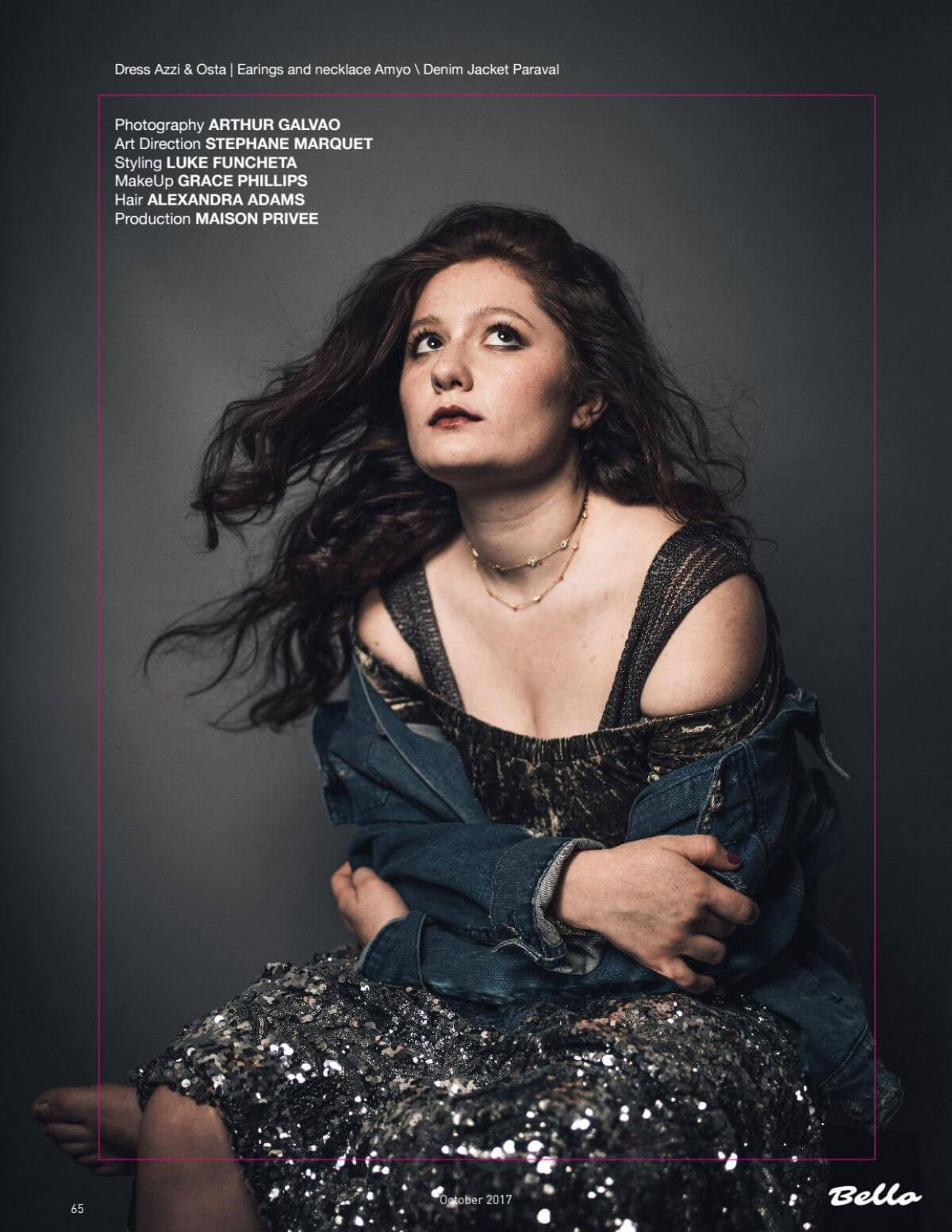 Emma Kenney Poses in Bello Magazine, October 2017