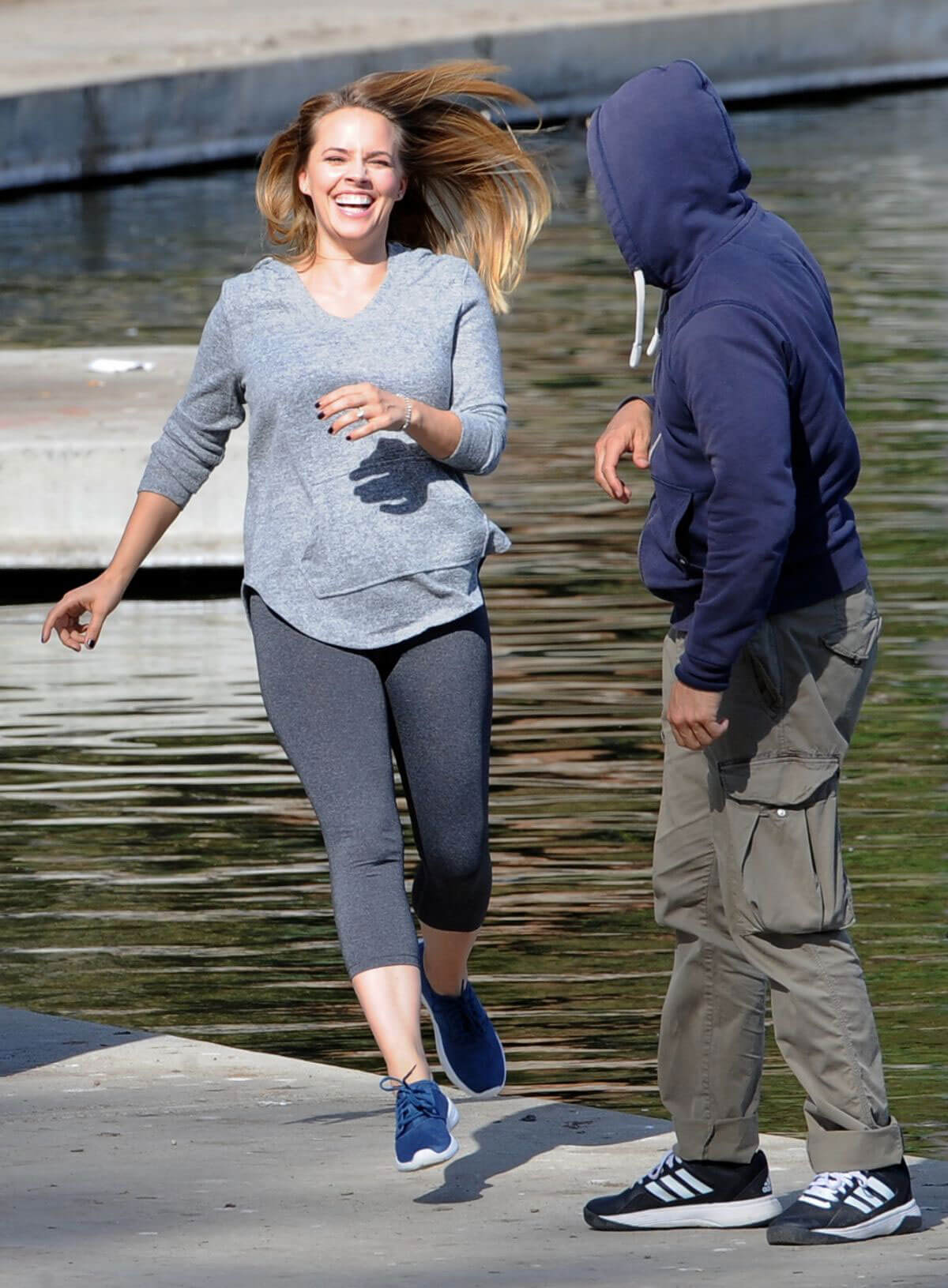 Jessica Barth Stills on the Set of Her New Movie in Los Angeles