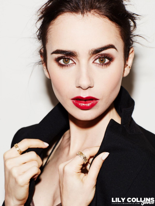 Lily Collins Poses for Lancome 2017 Ad Campaign Photoshoot