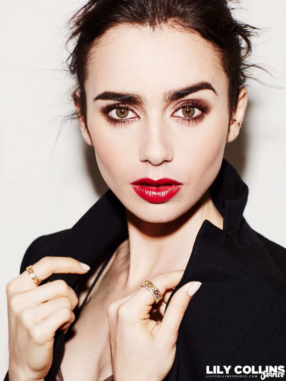 Lily Collins Poses for Lancome 2017 Ad Campaign Photoshoot