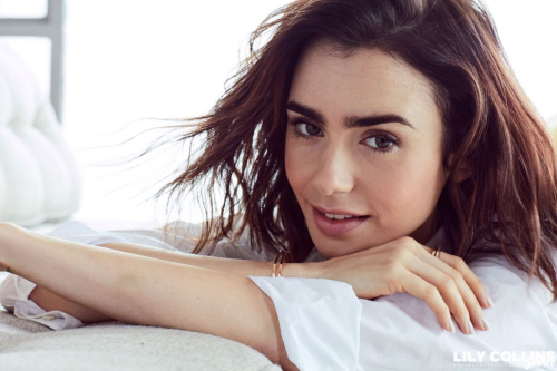 Lily Collins Poses for Lancome 2017 Ad Campaign Photoshoot 9
