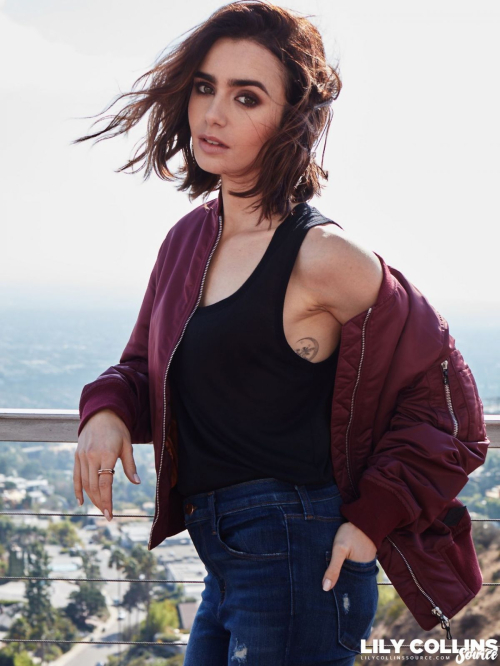 Lily Collins Poses for Lancome 2017 Ad Campaign Photoshoot 26