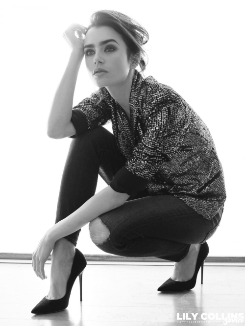 Lily Collins Poses for Lancome 2017 Ad Campaign Photoshoot 30