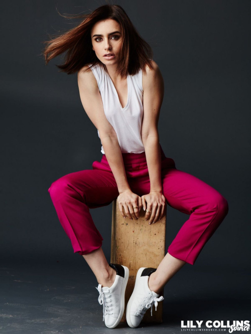 Lily Collins Poses for Lancome 2017 Ad Campaign Photoshoot 34