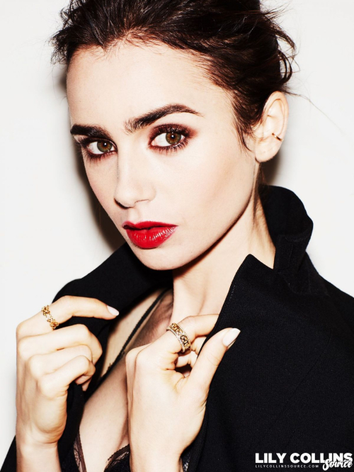 Lily Collins Poses for Lancome 2017 Ad Campaign Photoshoot 39