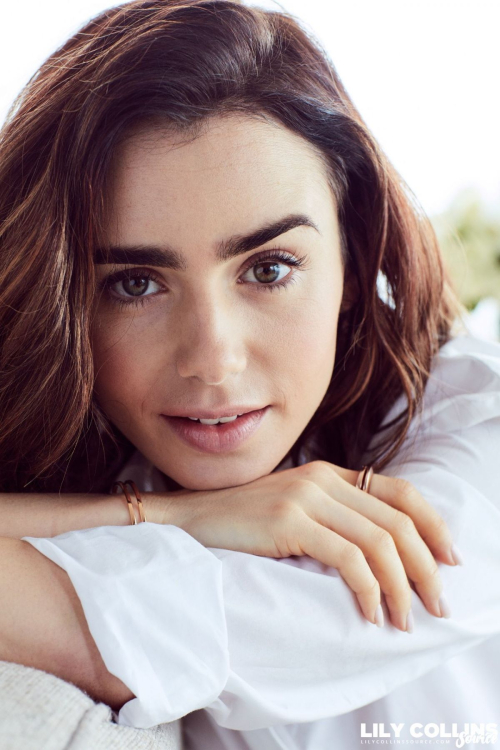 Lily Collins Poses for Lancome 2017 Ad Campaign Photoshoot 4