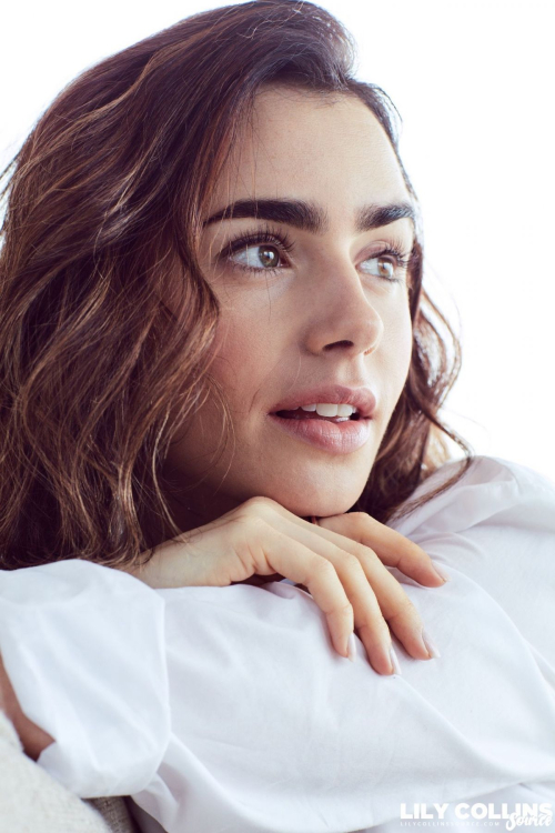 Lily Collins Poses for Lancome 2017 Ad Campaign Photoshoot 5