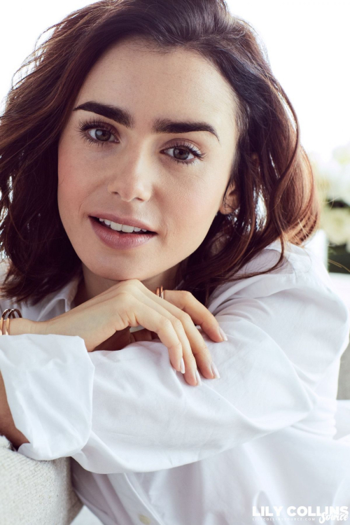 Lily Collins Poses for Lancome 2017 Ad Campaign Photoshoot 6