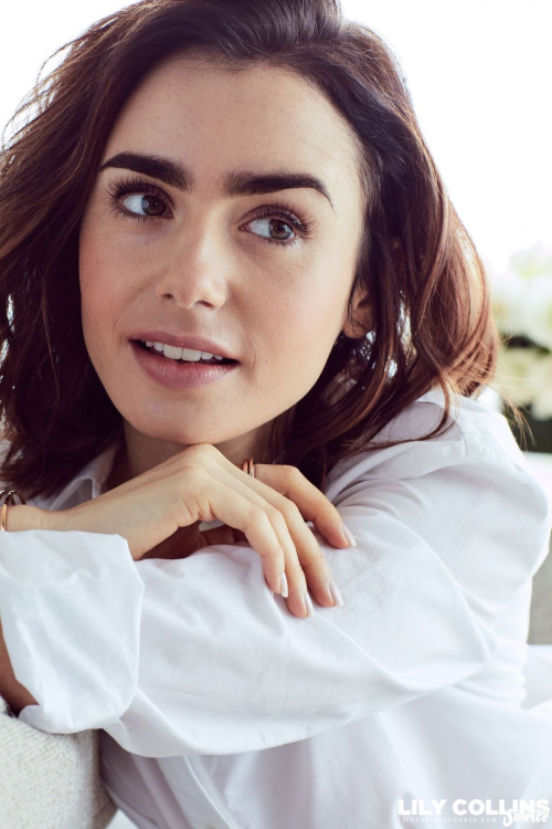 Lily Collins Poses for Lancome 2017 Ad Campaign Photoshoot 7