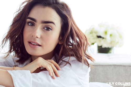 Lily Collins Poses for Lancome 2017 Ad Campaign Photoshoot 8