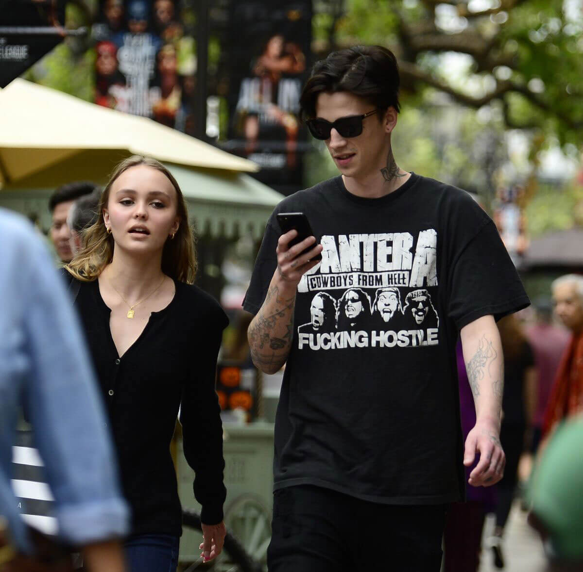 Lily-Rose Depp with Her Boyfriend Ash Stymest Shop Around in Los Angeles