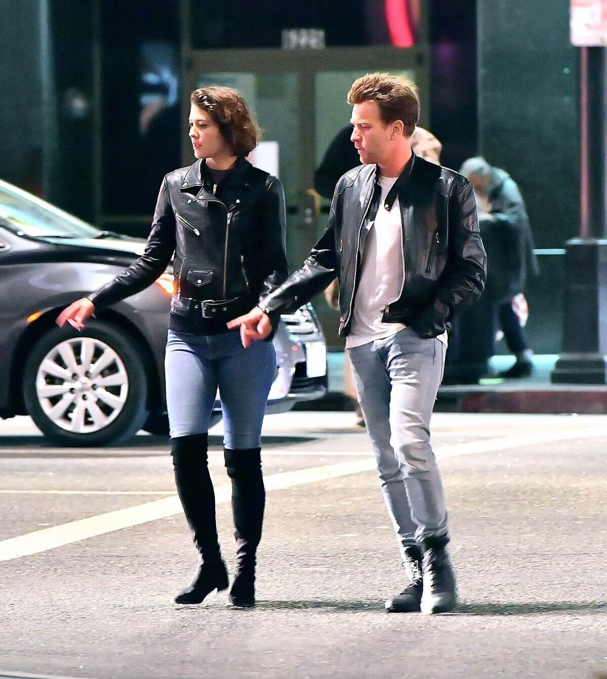 Mary Elizabeth Winstead and Ewan McGregor Stills Out and About in Hollywood
