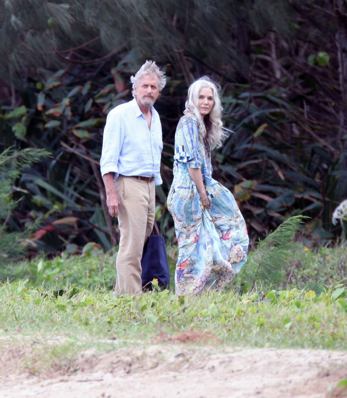 Michelle Pfeiffer Stills on the Set of Ant-man and The Wasp at a Beach in Hawaii