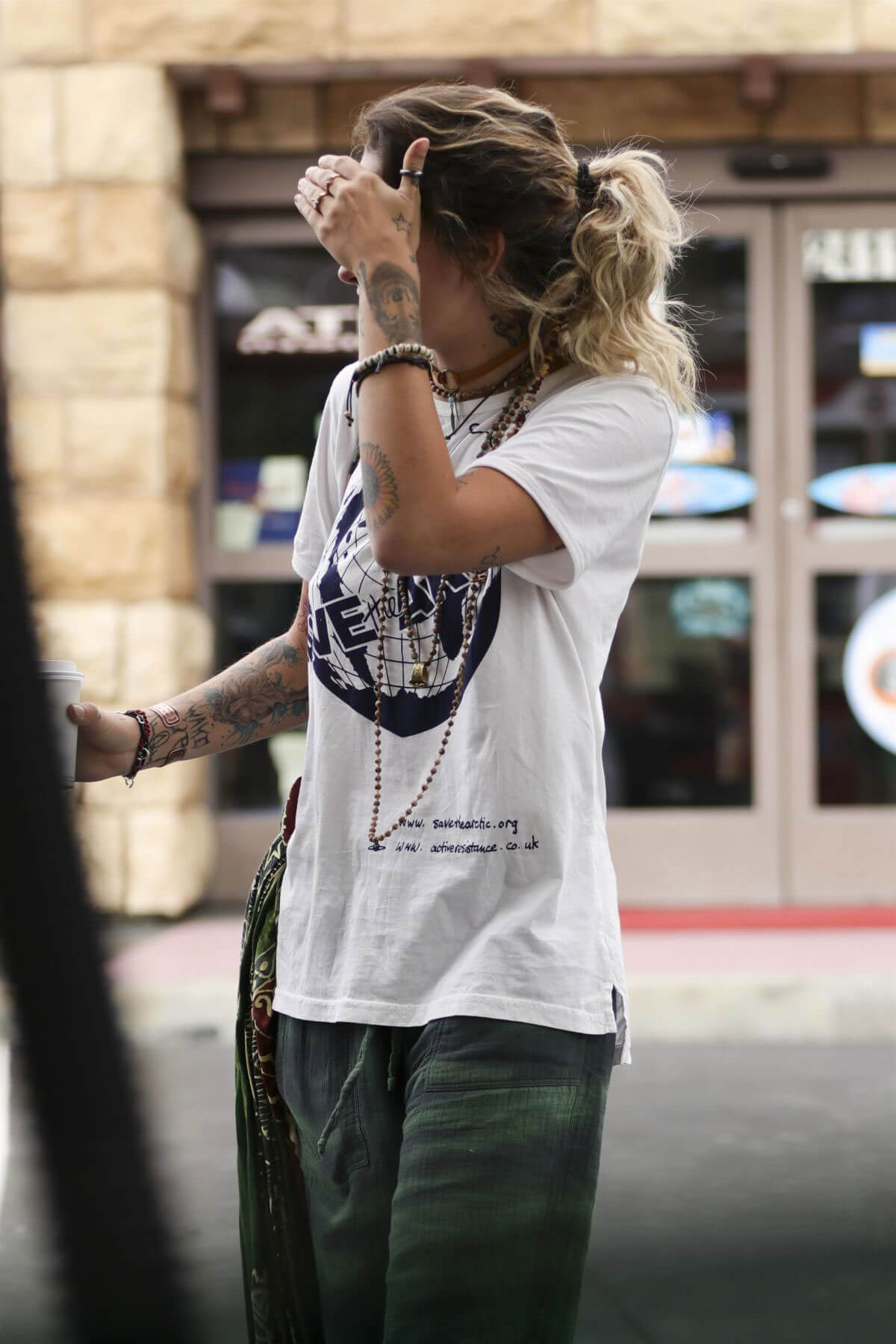 Paris Jackson Stills at a Gas Station in Calabasas