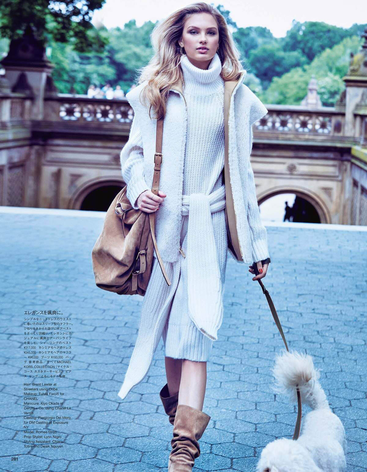 Romee Strijd Poses for Vogue Magazine, Japan November 2017