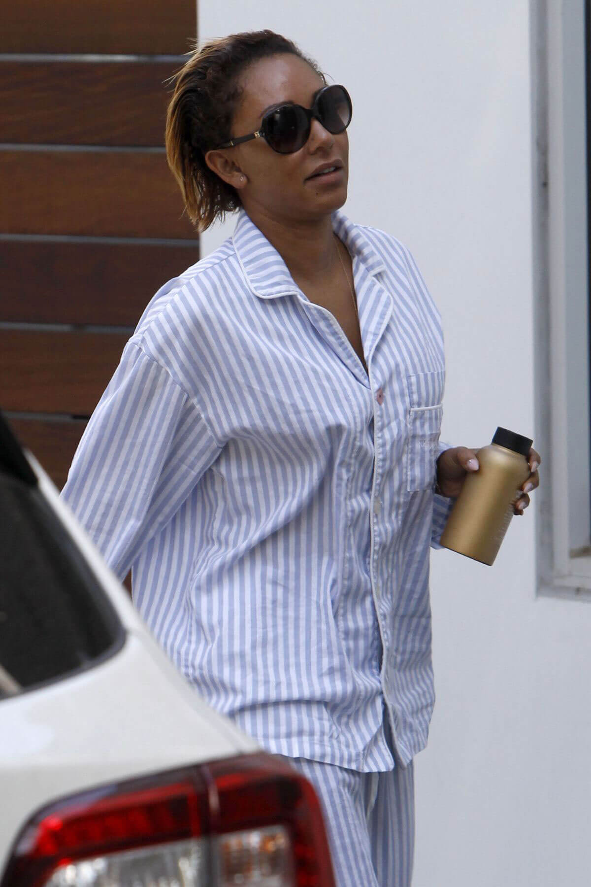 Singer Mel B Stills Out in Pyjamas in Los Angeles