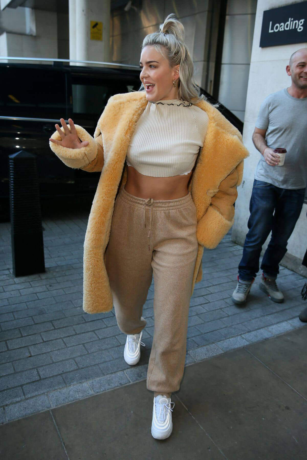 Anne-Marie Stills Leaves BBC Radio 1 Studios in London