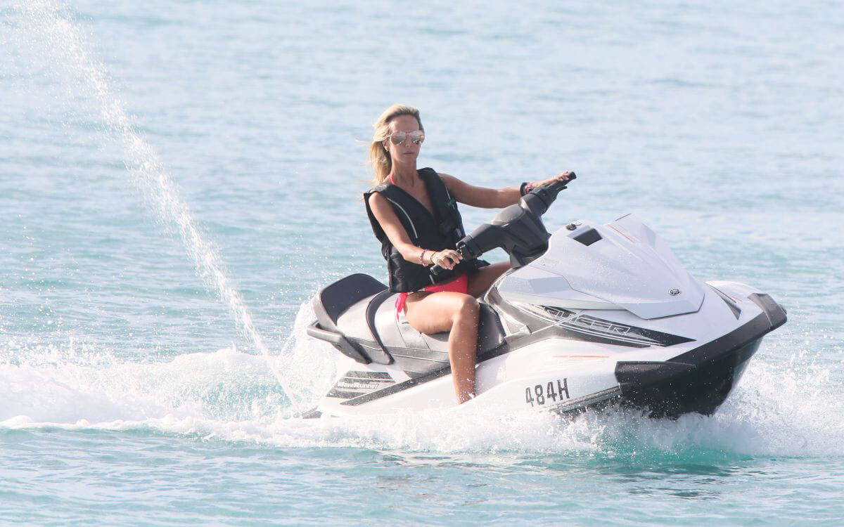 Lady Victoria Hervey Stills at Jet Ski Ride in Barbados 2017/12/29