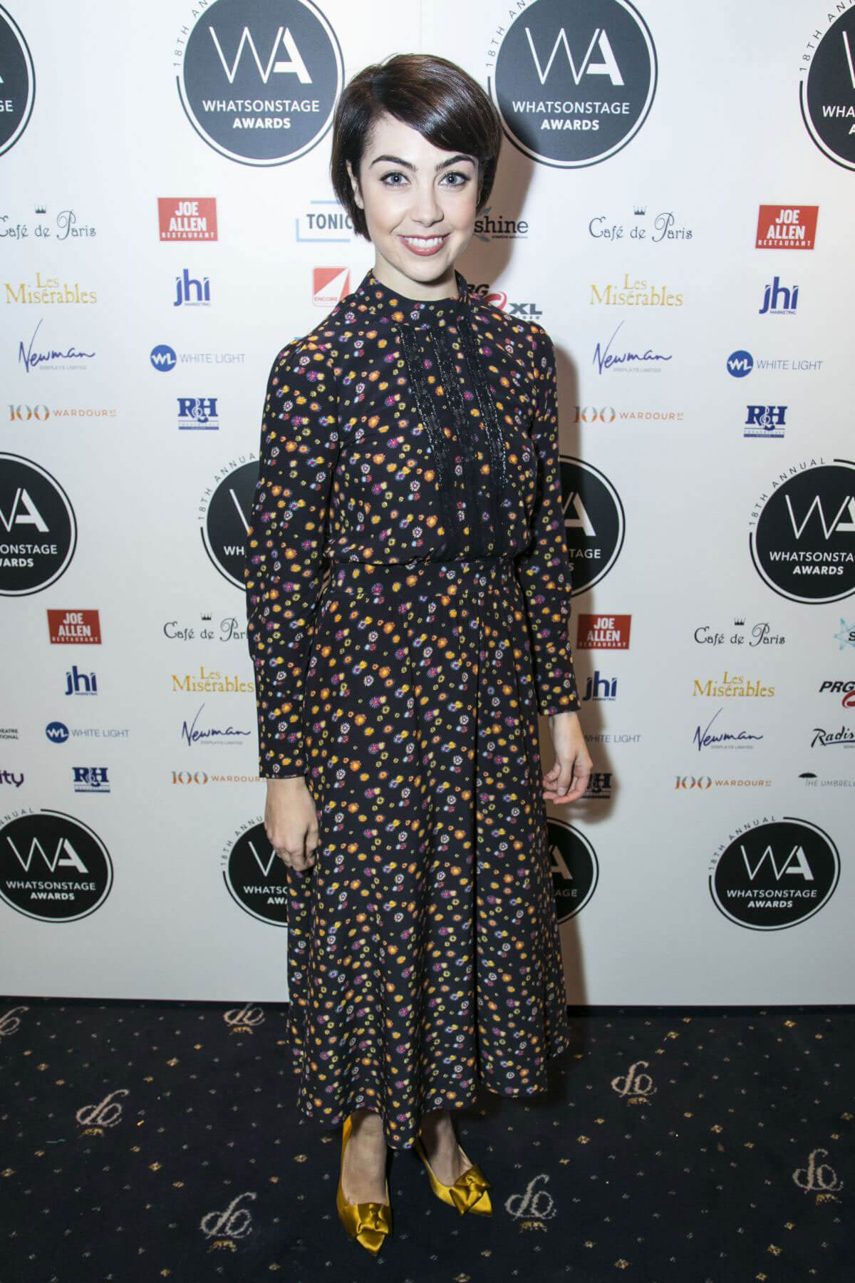 Leanne Cope Stills at 2018 WhatsOnStage Awards Nominations Party in London