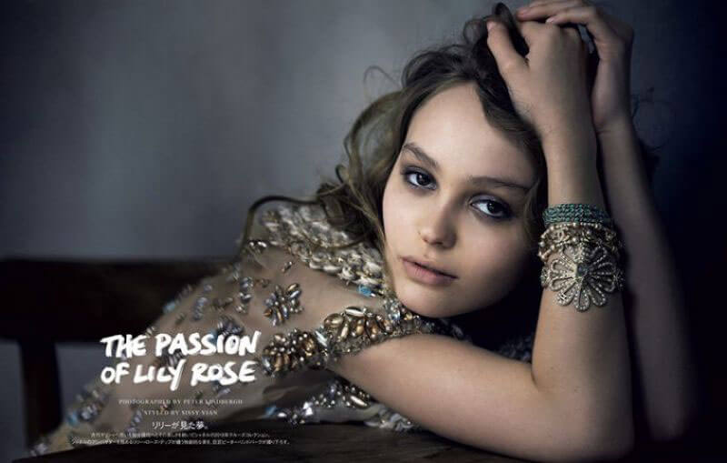 Lily-Rose Depp Stills in Vogue Magazine, Japan January 2018