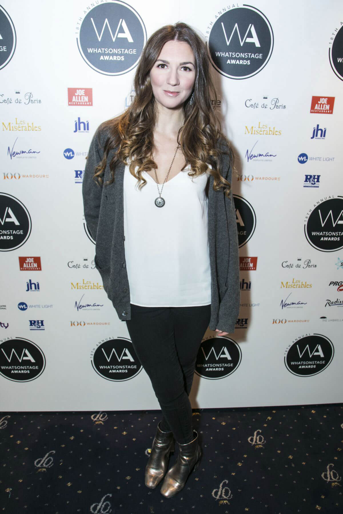 Summer Strallen Stills at 2018 WhatsOnStage Awards Nominations Party in London