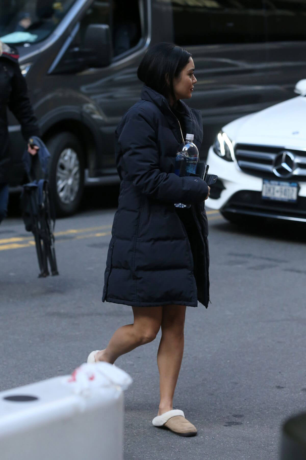 Vanessa Hudgens and Leah Remini Stills on the Set of Second Act in New York